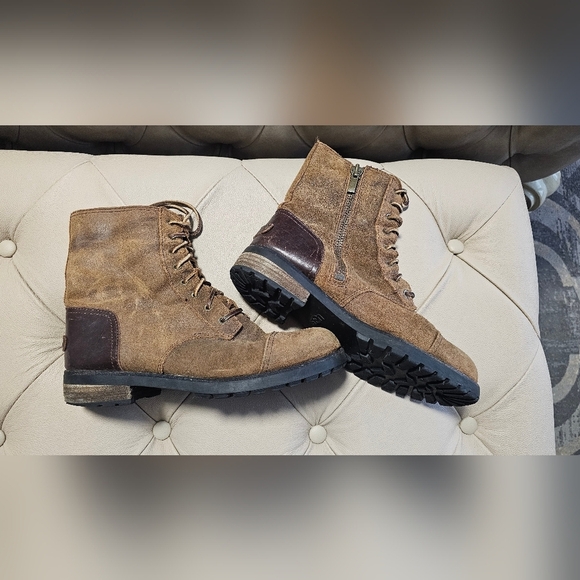 UGG KILMER CHESTNUT Lace Up MILITARY WATER RESISTANT Boots Tall size 9.5 - Picture 5 of 6